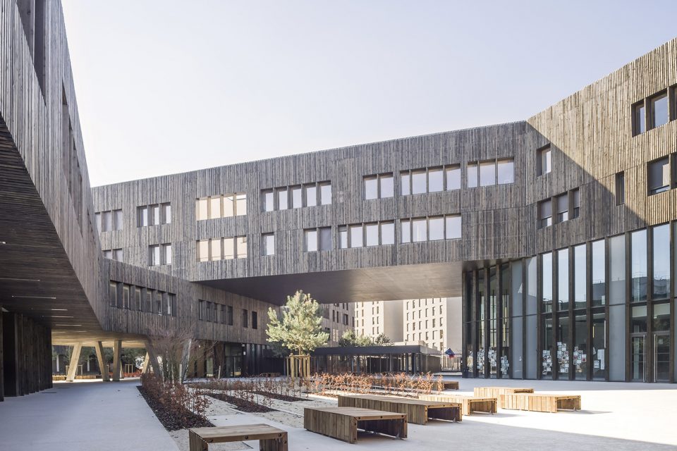 secondary boarding school in saint denis by brenac gonzalez associes