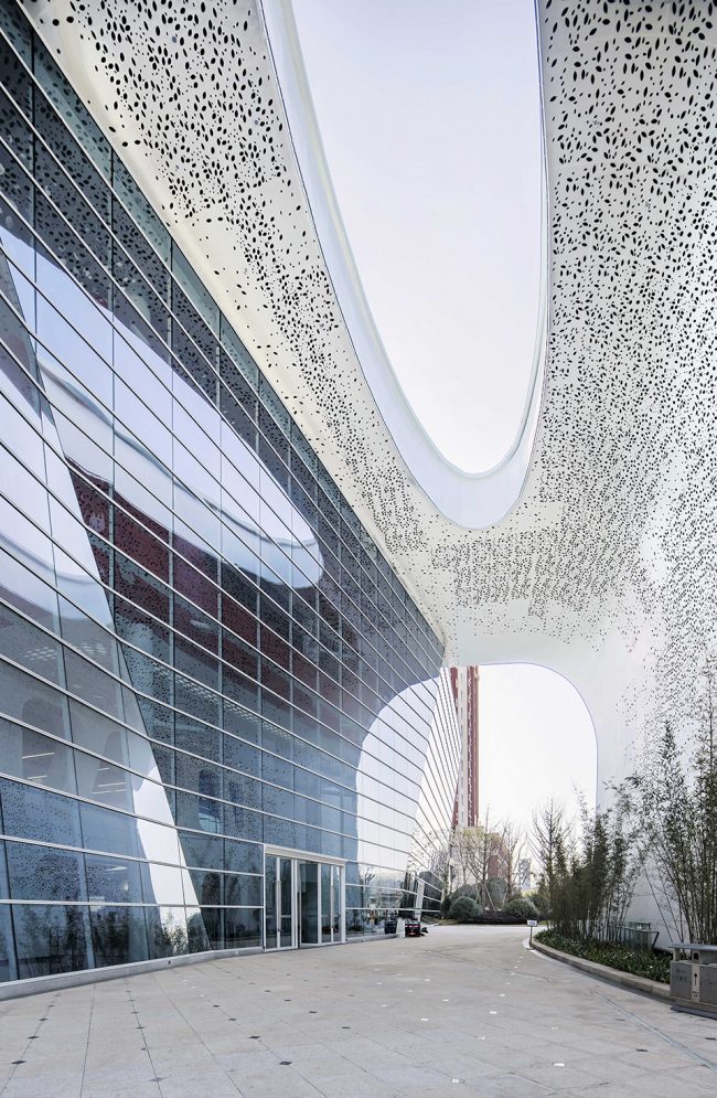 chongqing real estate college library china by ph alpha design ltd