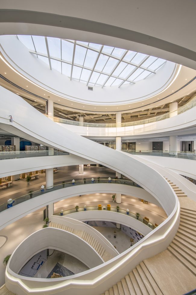 chongqing real estate college library china by ph alpha design ltd