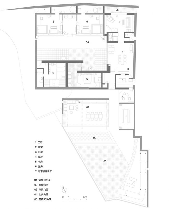 Courtyard House in the North Cashijiang by xian Architects