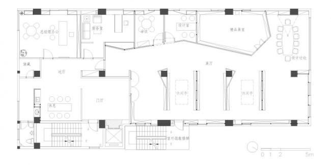 五层平面图,fifth floor plan 副本