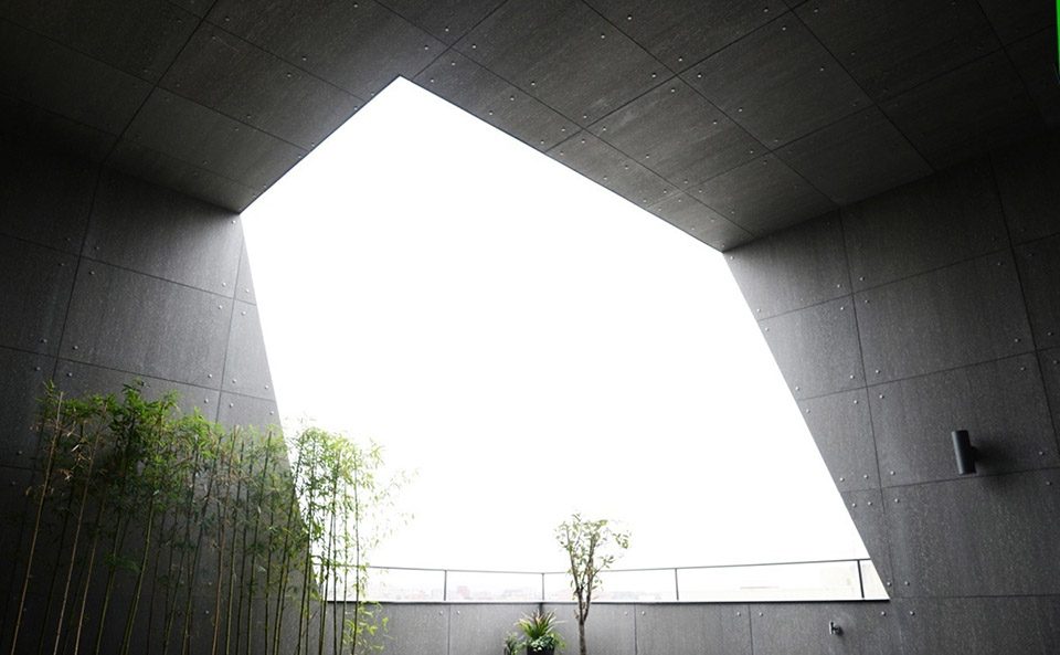 六层露台南望,View from terrace to south