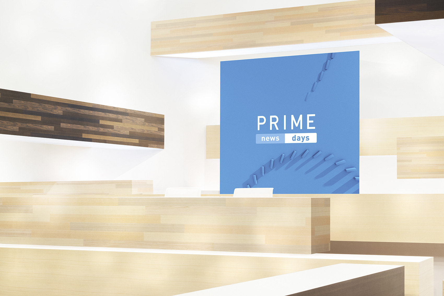 PRIME news branding by nendo