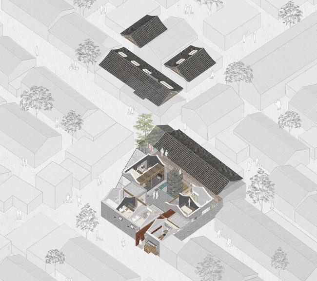 Beijing Bai TaSi Hutong courtyard house renovation by B.L.U.E. Architecture Studio