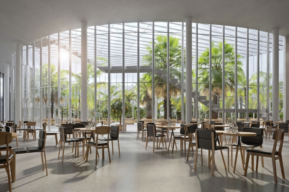 Entrance building of botanical garden in Prague Fránek Architects