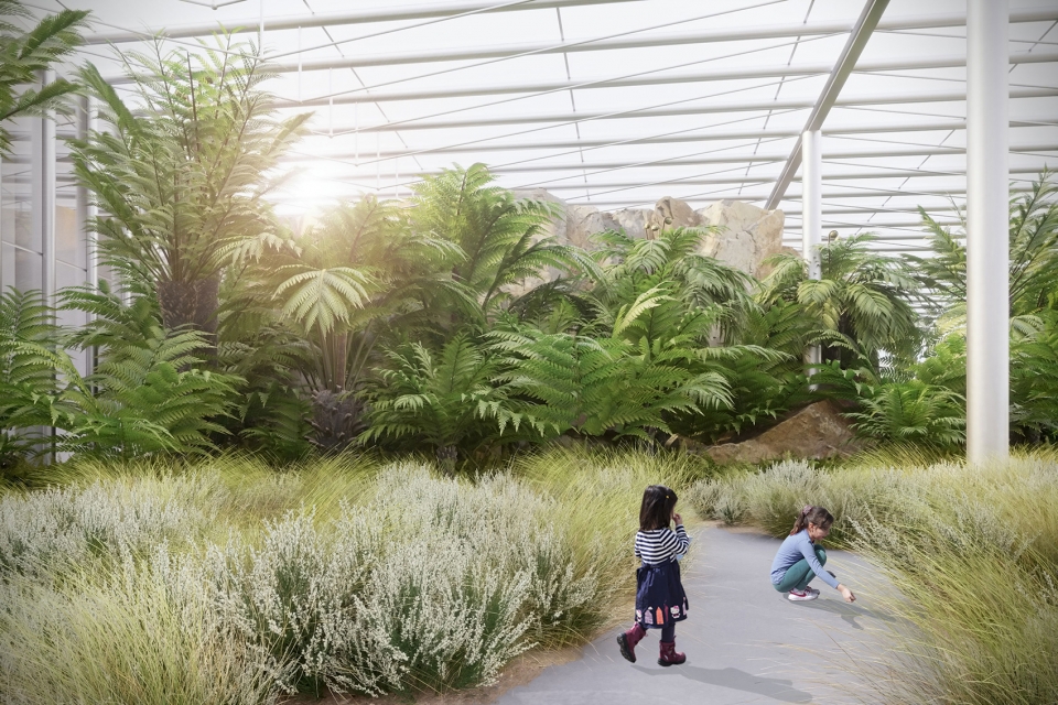 Entrance building of botanical garden in Prague Fránek Architects
