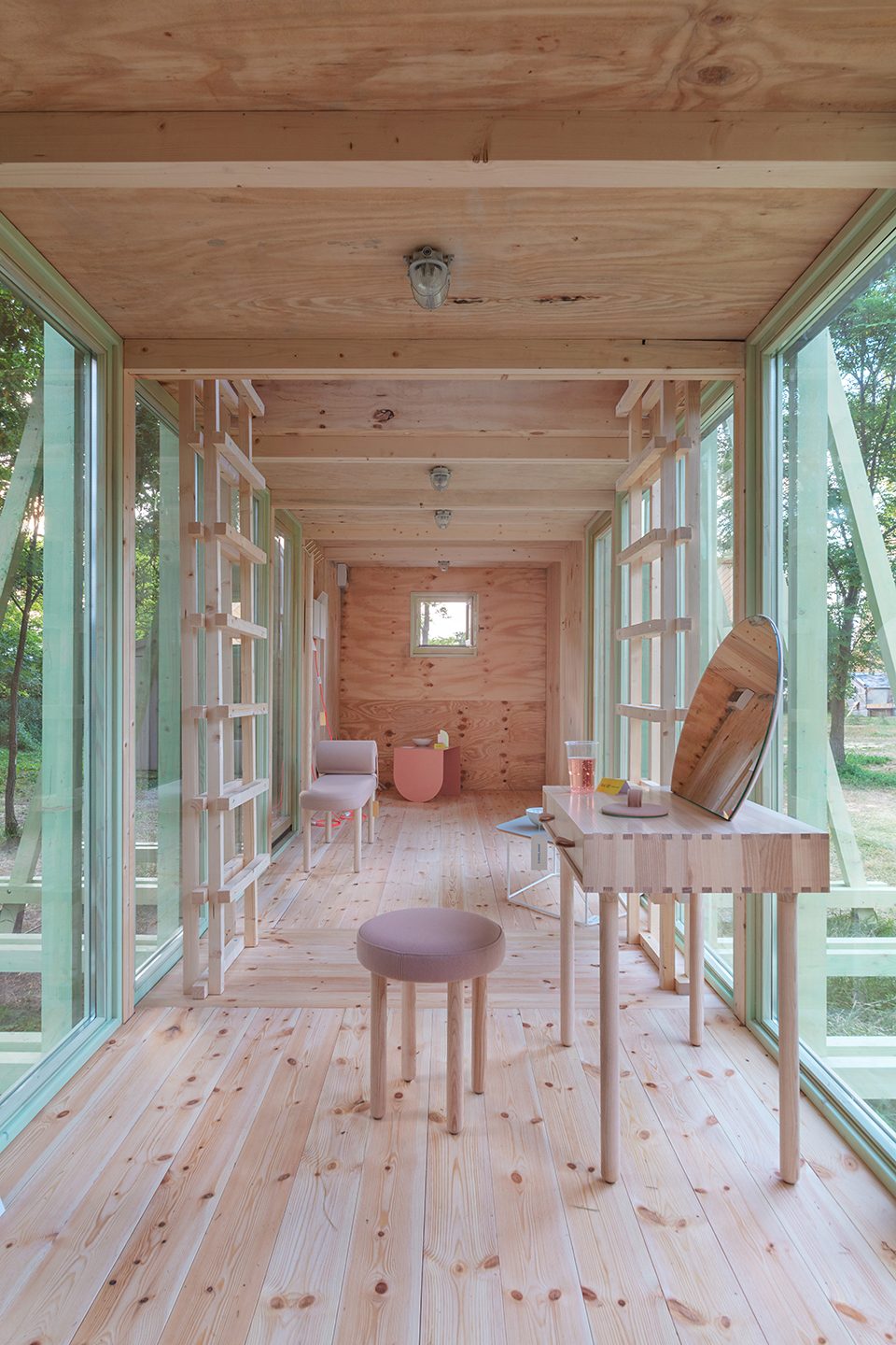 hello wood cabin fever international architects built seven cabin prototypes