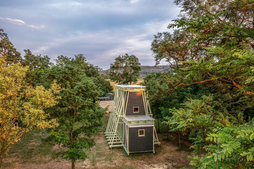 hello wood cabin fever international architects built seven cabin prototypes