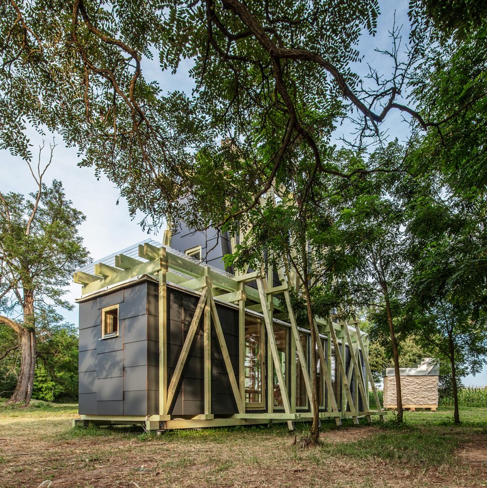 hello wood cabin fever international architects built seven cabin prototypes