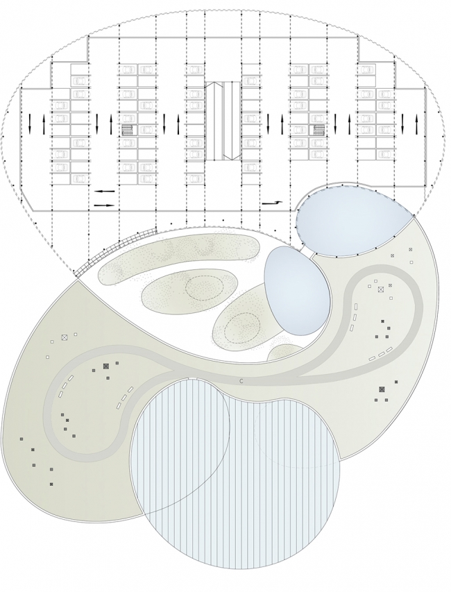 Entrance building of botanical garden in Prague Fránek Architects