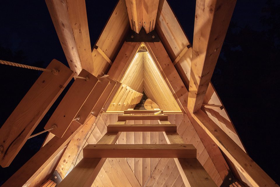 hello wood cabin fever international architects built seven cabin prototypes