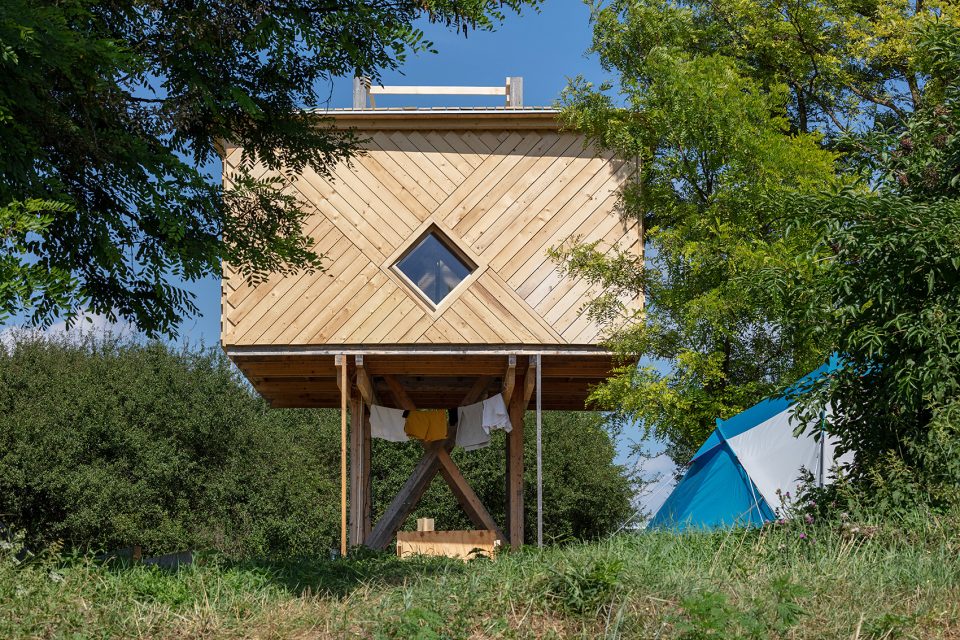 hello wood cabin fever international architects built seven cabin prototypes