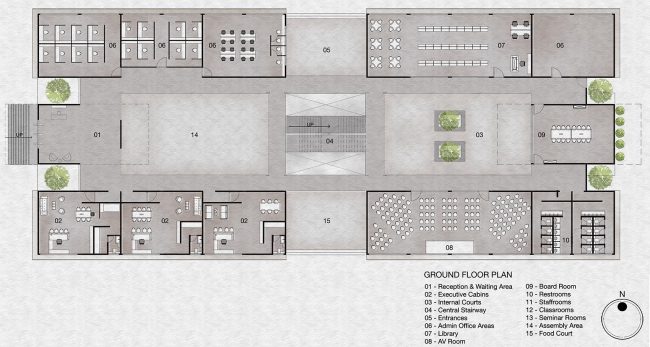 CMRU Admin and Academic Block India by M9 Design Studio
