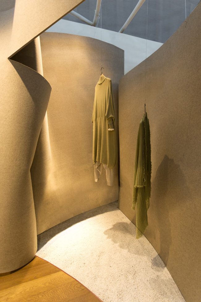 The suspended felt pavilion China by META Project