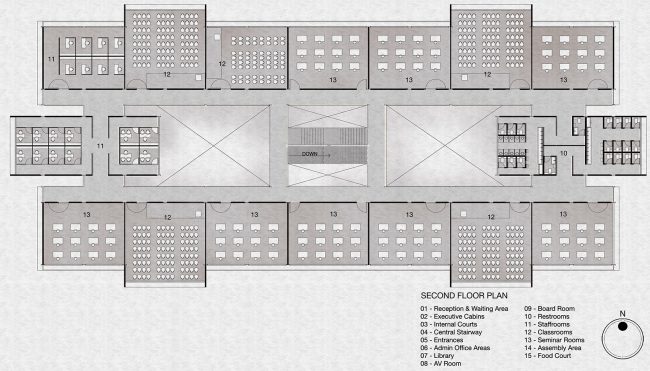 CMRU Admin and Academic Block India by M9 Design Studio