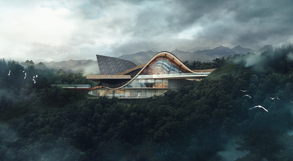 hilltop gallery china by deep architects