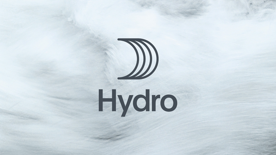 visual identity design for hydro by snohetta