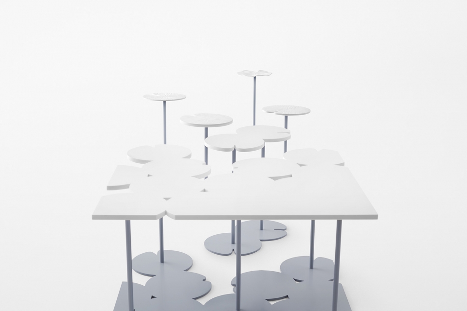hasu and handle flower for sevres by nendo