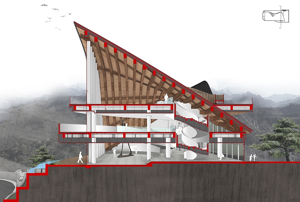 hilltop gallery china by deep architects