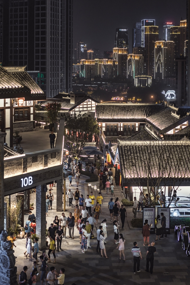 Chongqing Landmark Riverside Park Danzishi Old Street China by LWK