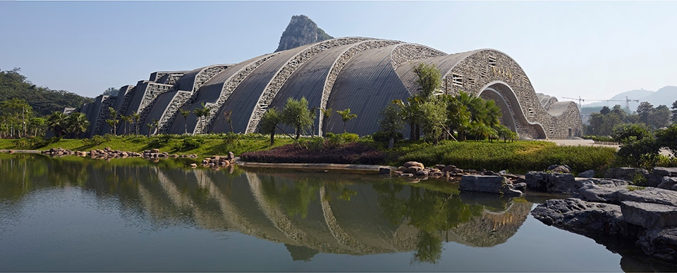 Liuzhou strange stone pavilion China by Zhanghua Architects