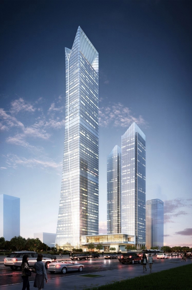 Qingdao Deep Blue Center China by gad