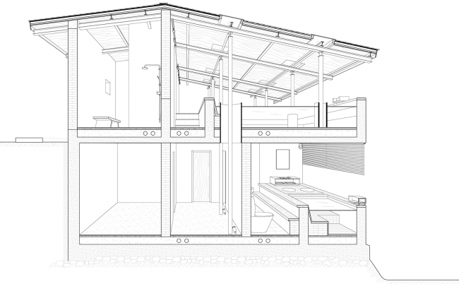 Cold pavilion and warm pavilion China by SU Architects