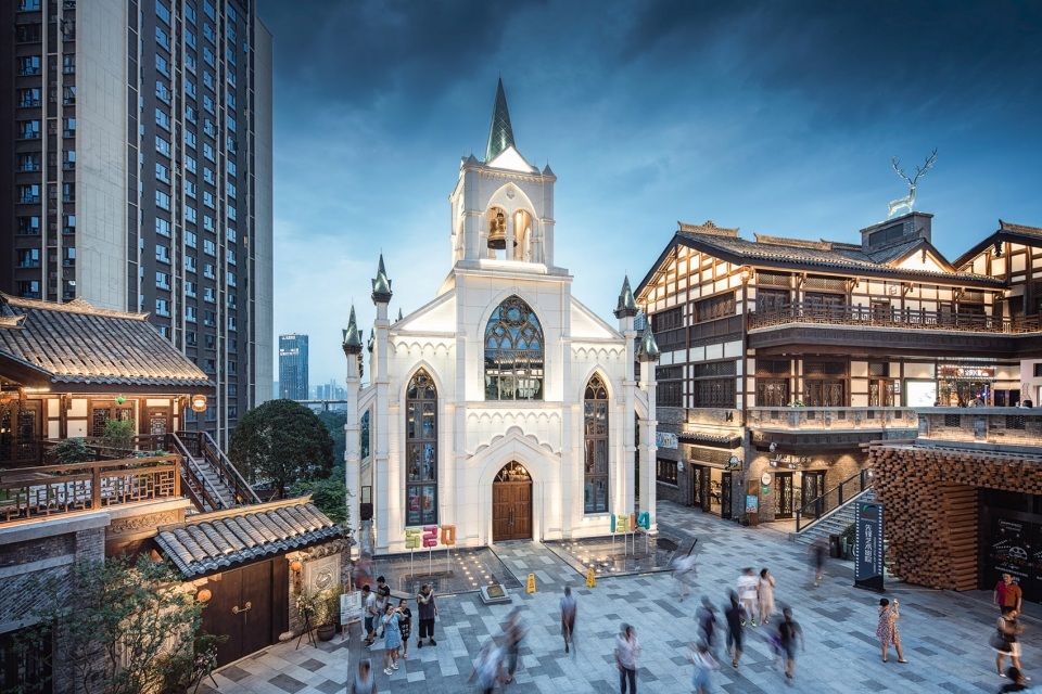 Chongqing Landmark Riverside Park Danzishi Old Street China by LWK