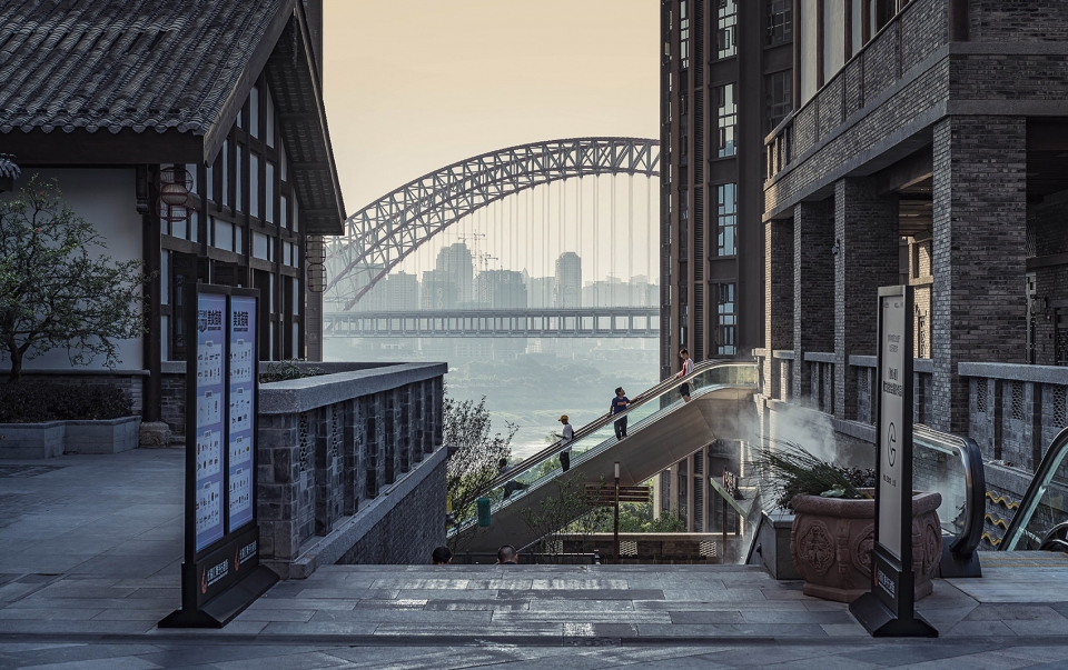 Chongqing Landmark Riverside Park Danzishi Old Street China by LWK