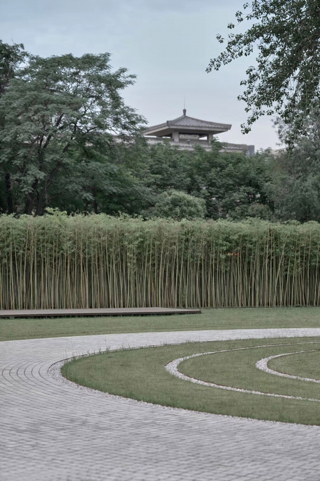 Small Wild Goose Pagoda Cultural Exhibition Center China by FANGTU