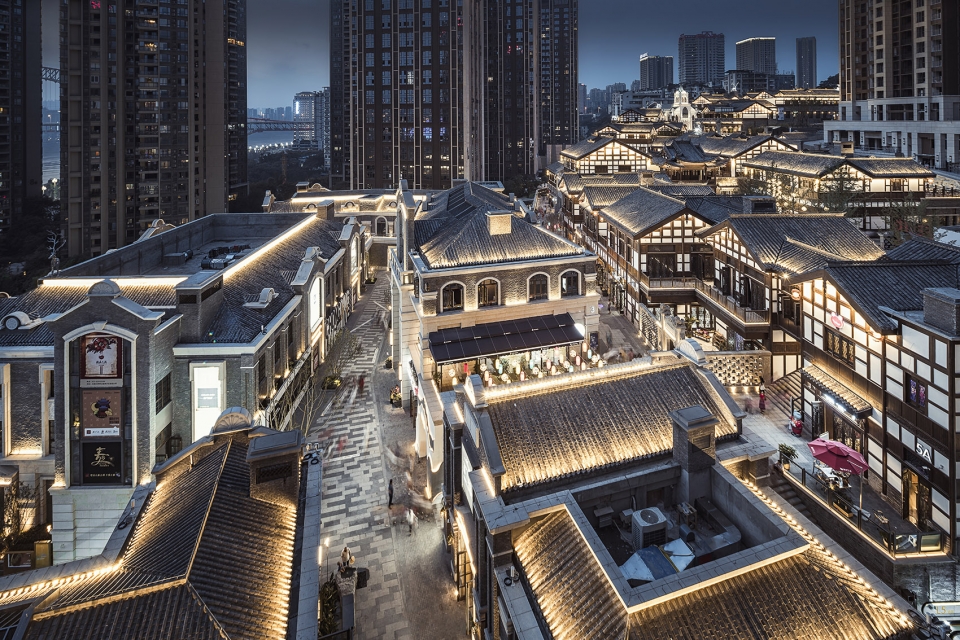 Chongqing Landmark Riverside Park Danzishi Old Street China by LWK