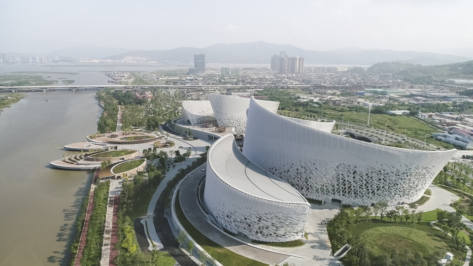 fuzhou strait culture and art centre china by pes architects