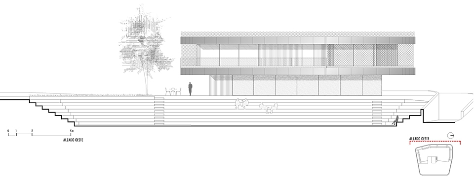 tennis terraces by gras arquitectos