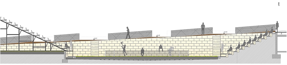 tennis terraces by gras arquitectos