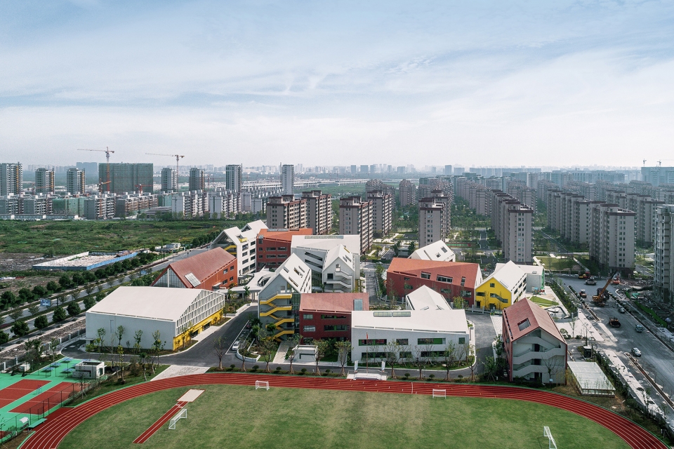 hangzhou haishu school of future sci tech city china by lycs architecture