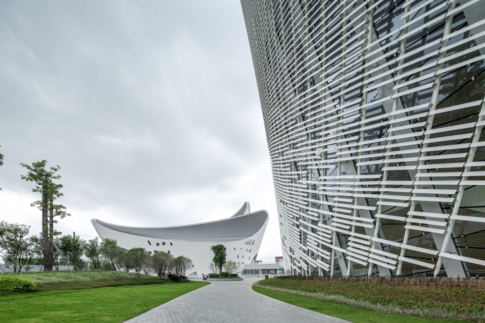 fuzhou strait culture and art centre china by pes architects
