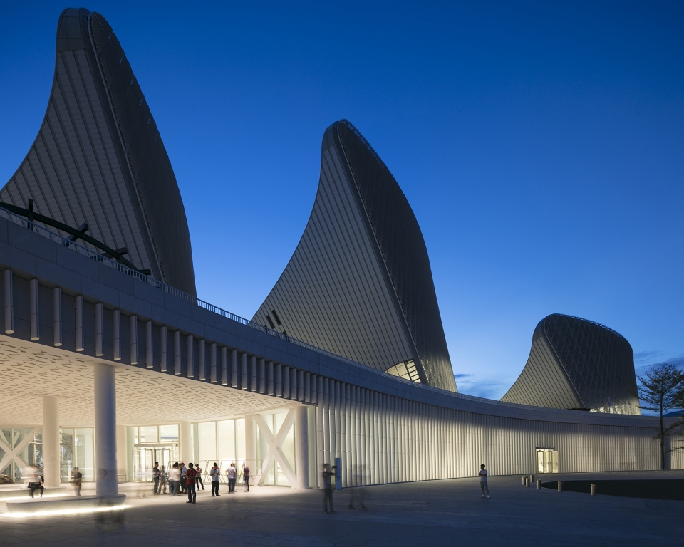 fuzhou strait culture and art centre china by pes architects