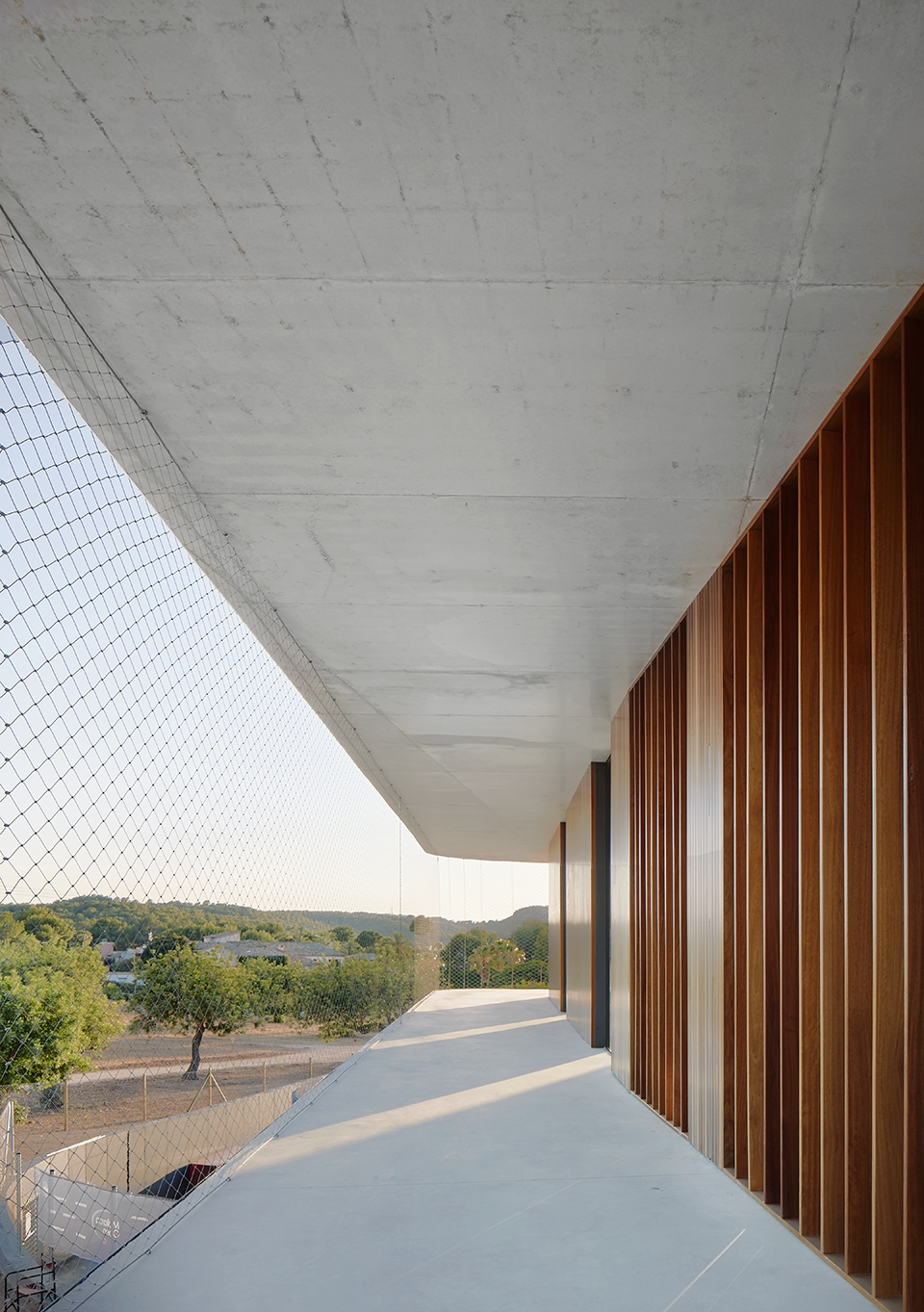 tennis terraces by gras arquitectos