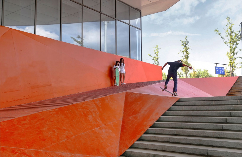 second stage of hangzhou cloud town exhibition center china by approach design