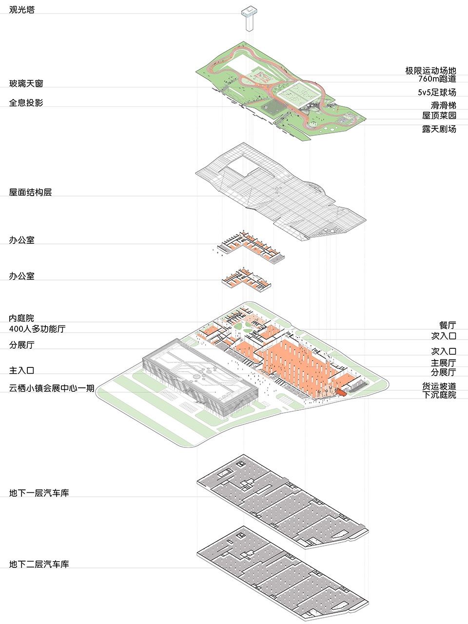second stage of hangzhou cloud town exhibition center china by approach design