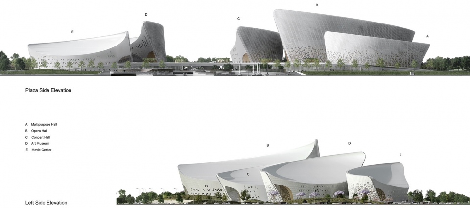fuzhou strait culture and art centre china by pes architects