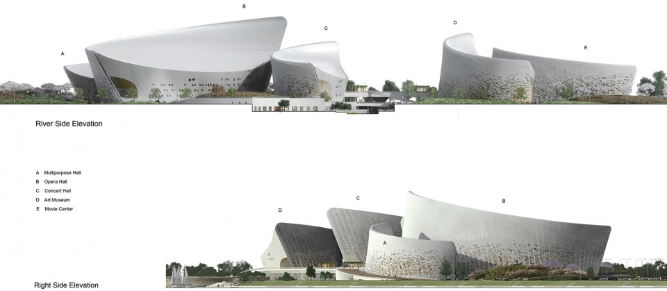 fuzhou strait culture and art centre china by pes architects