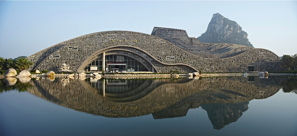 Liuzhou strange stone pavilion China by Zhanghua Architects