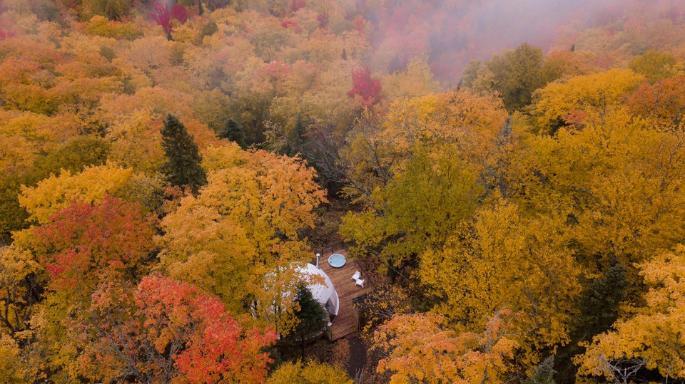 domes charlevoix by bourgeois lechasseur architects