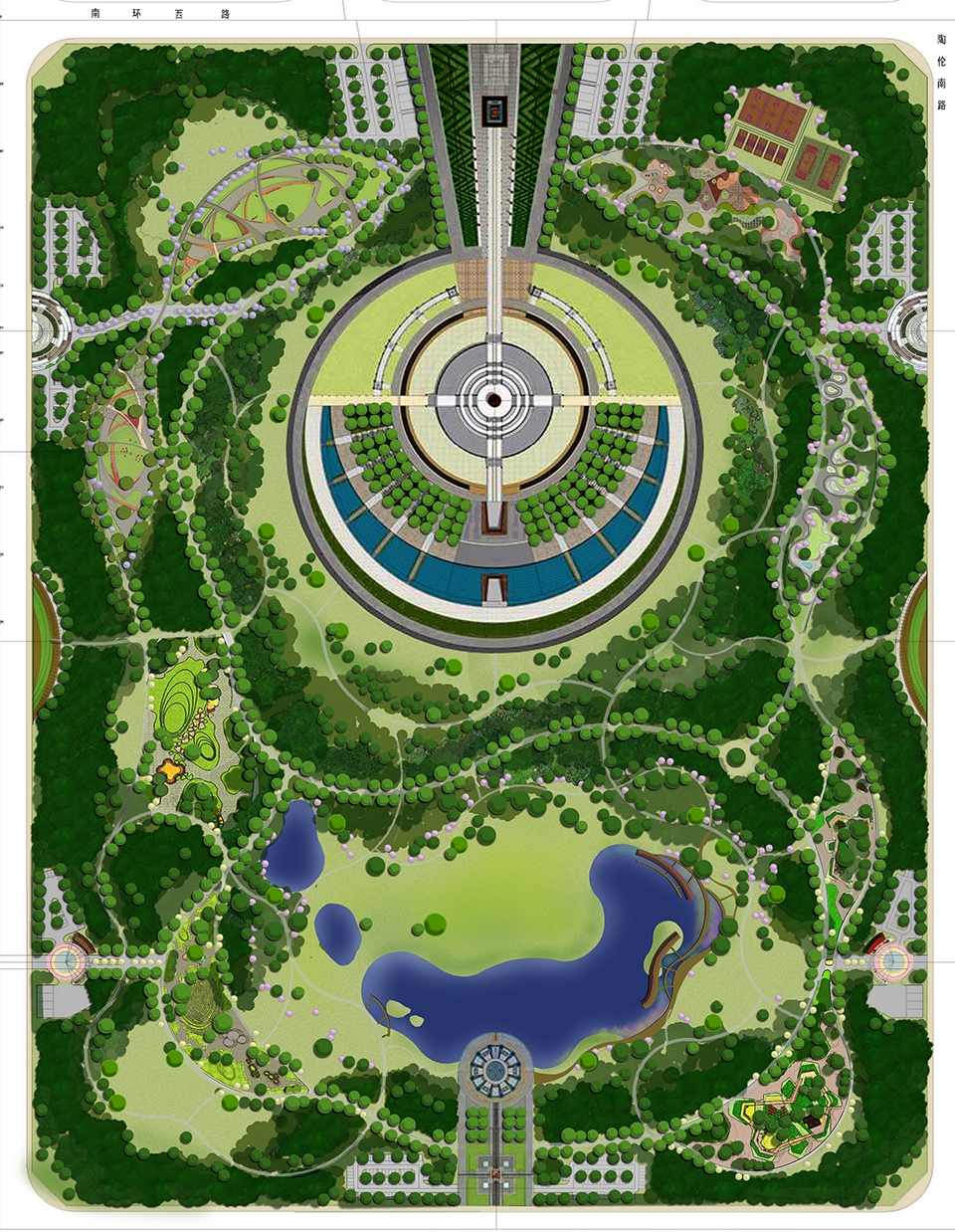 holy fire park of aolezhaoqi town inner mongolia by beijing urban landscape research institute