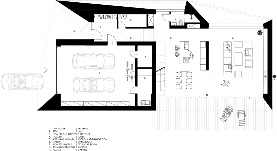 black rock house in bielsko biala by mus architects