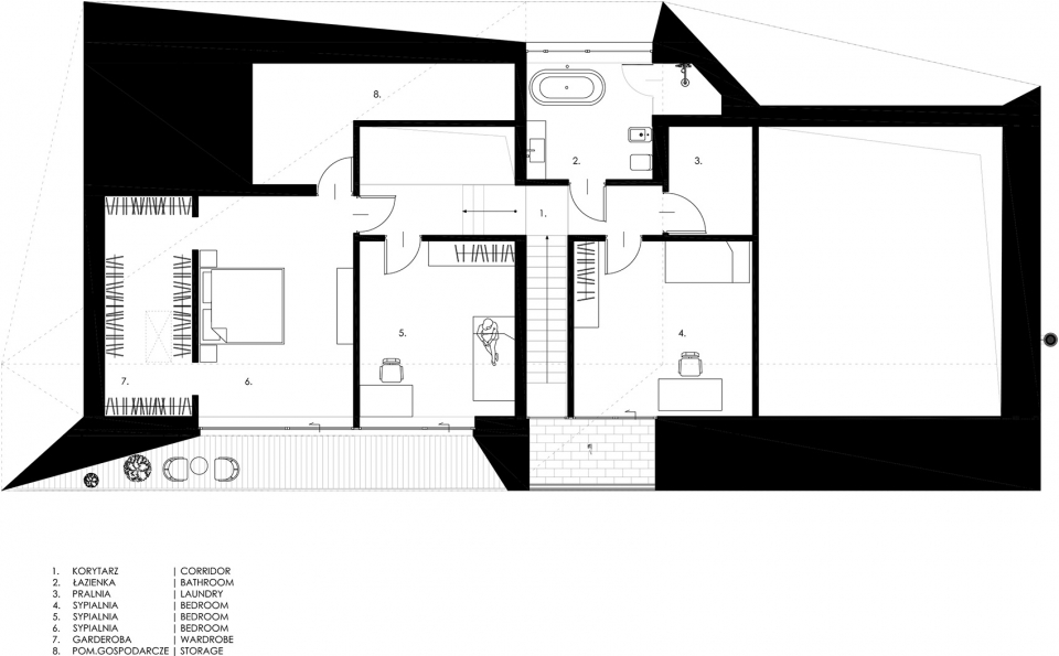 black rock house in bielsko biala by mus architects
