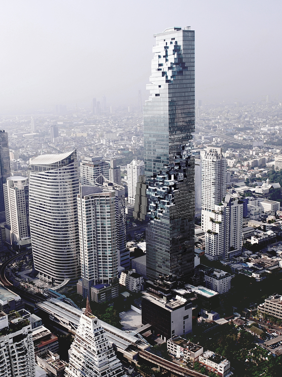 mahanakhon tower by buro ole scheeren