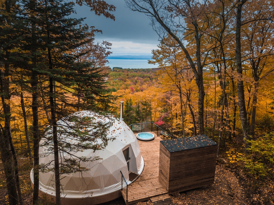 domes charlevoix by bourgeois lechasseur architects