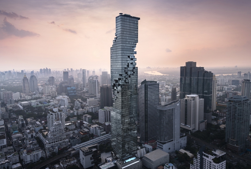 mahanakhon tower by buro ole scheeren
